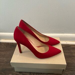 Banana Republic red suede pumps